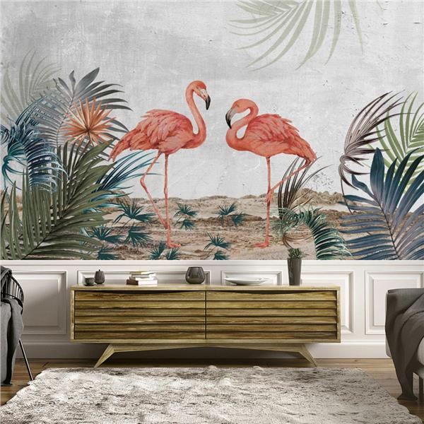 Pembe Flamingolar Duvar Kağıdı
