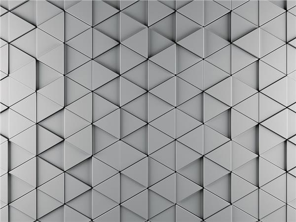 Modern Geometrik Derinlik Desenli Duvar Kağıdı