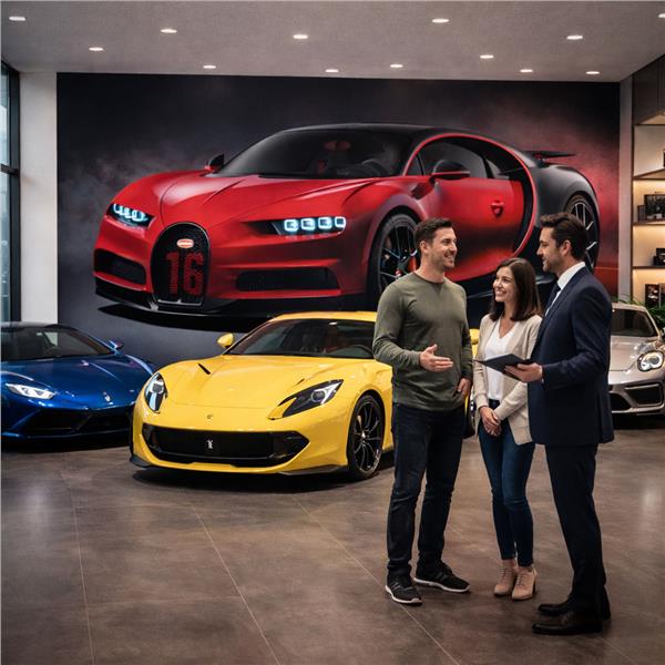 Otomotiv Galeri Araba Temalı Duvar Kağıdı