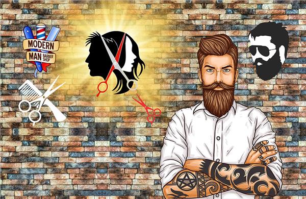 Tuğla Desen Vintage Berber Duvar Kağıdı