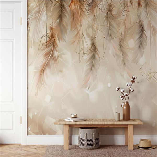 Vintage Boho Tasarım Duvar Kağıdı