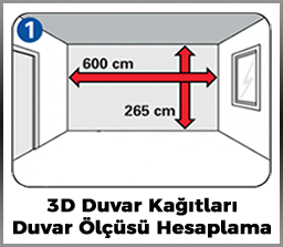 3D Duvar Kağıdı Ölçüsü Hesaplama