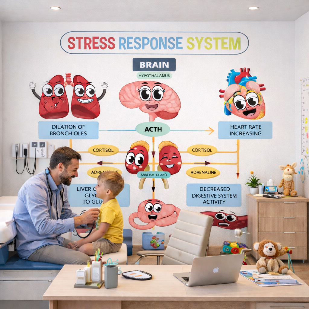 Çocuk Doktor Muayene Odası Eğitici Hastane Duvar Kağıdı