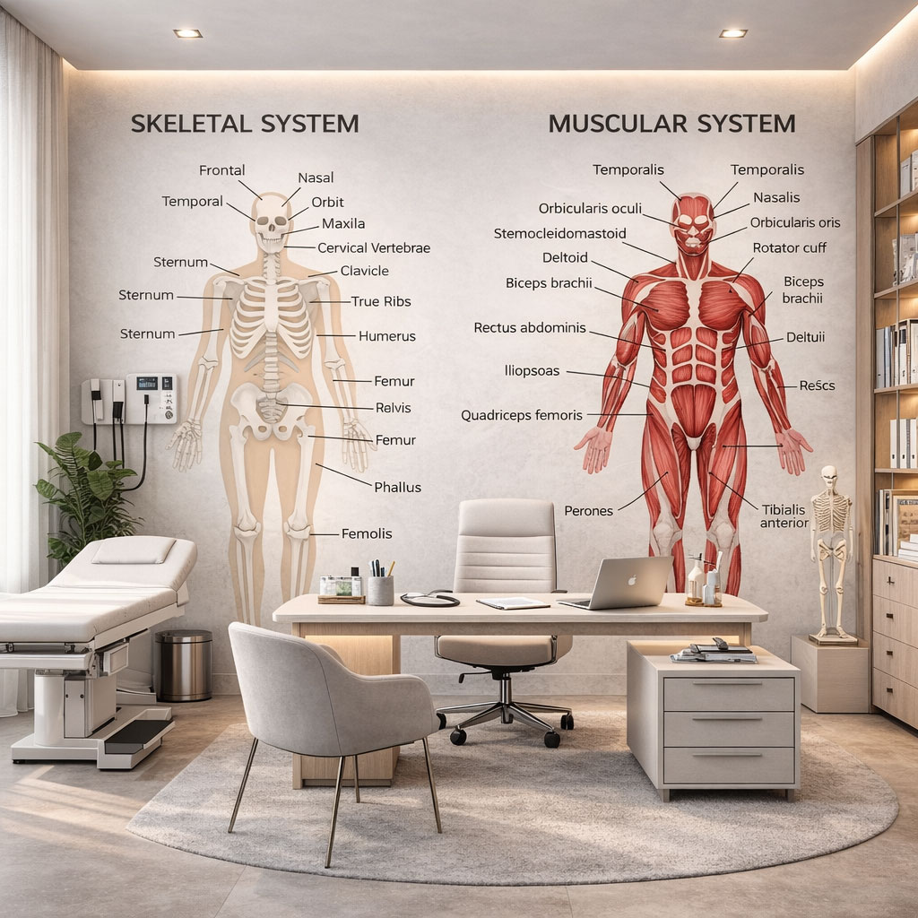İskelet ve Kas Sistemi Anatomi Hastane Duvar Kağıdı