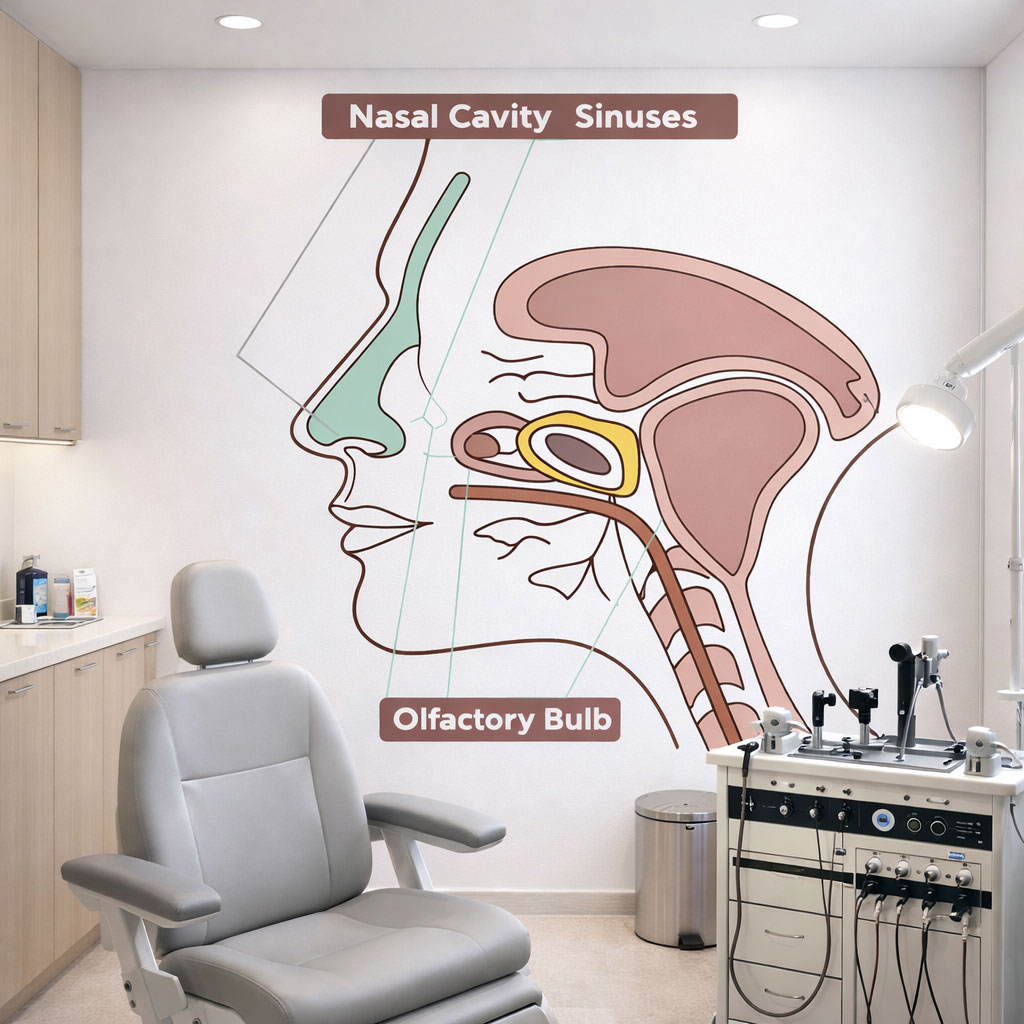 Kulak Burun Boğaz (KBB) Anatomi Klinik Duvar Kağıdı